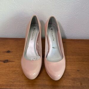 Tamaris blush pink pumps